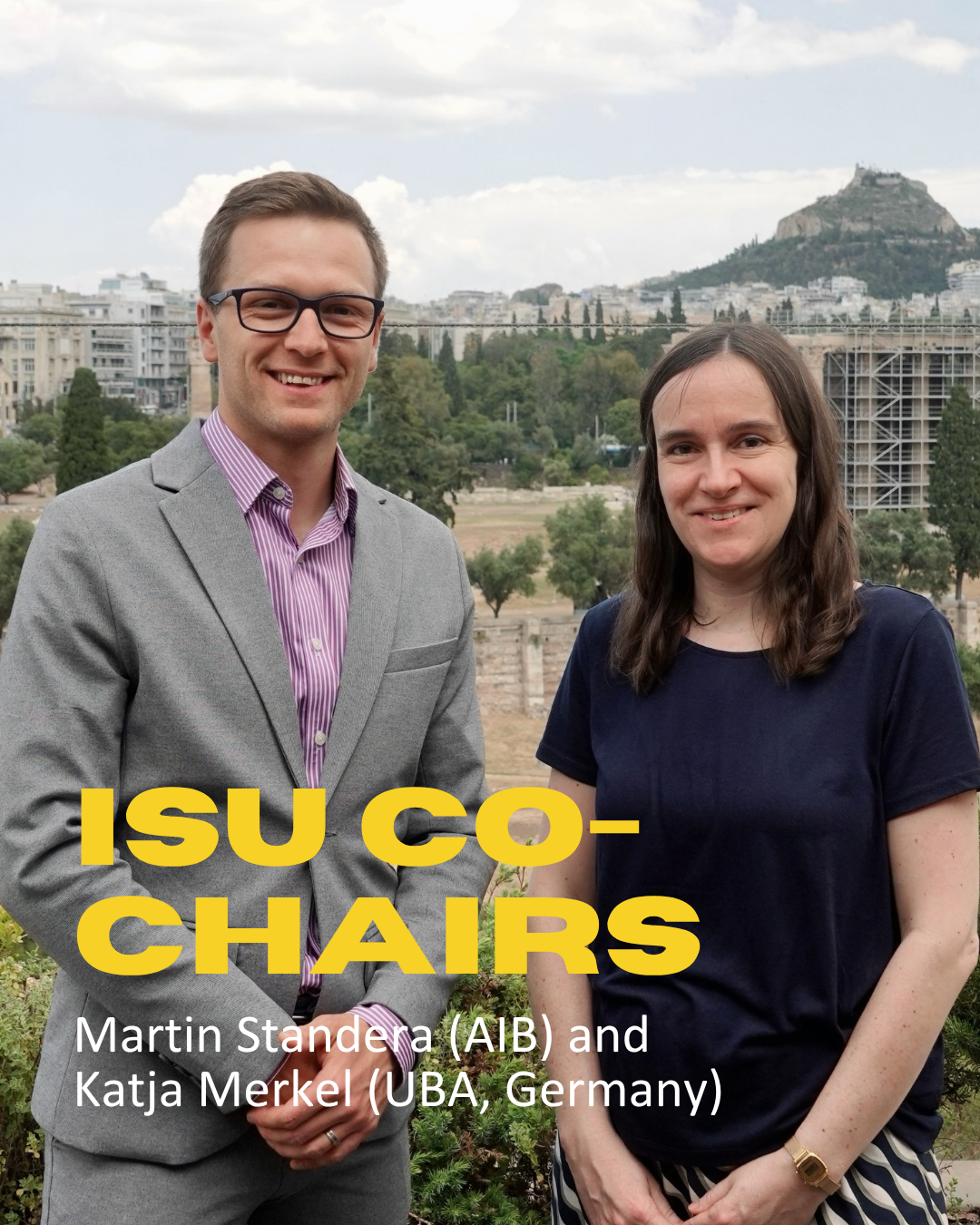 Martin Standera (AIB) and Katja Merkel (UBA, Germany) in Athens, May 2026