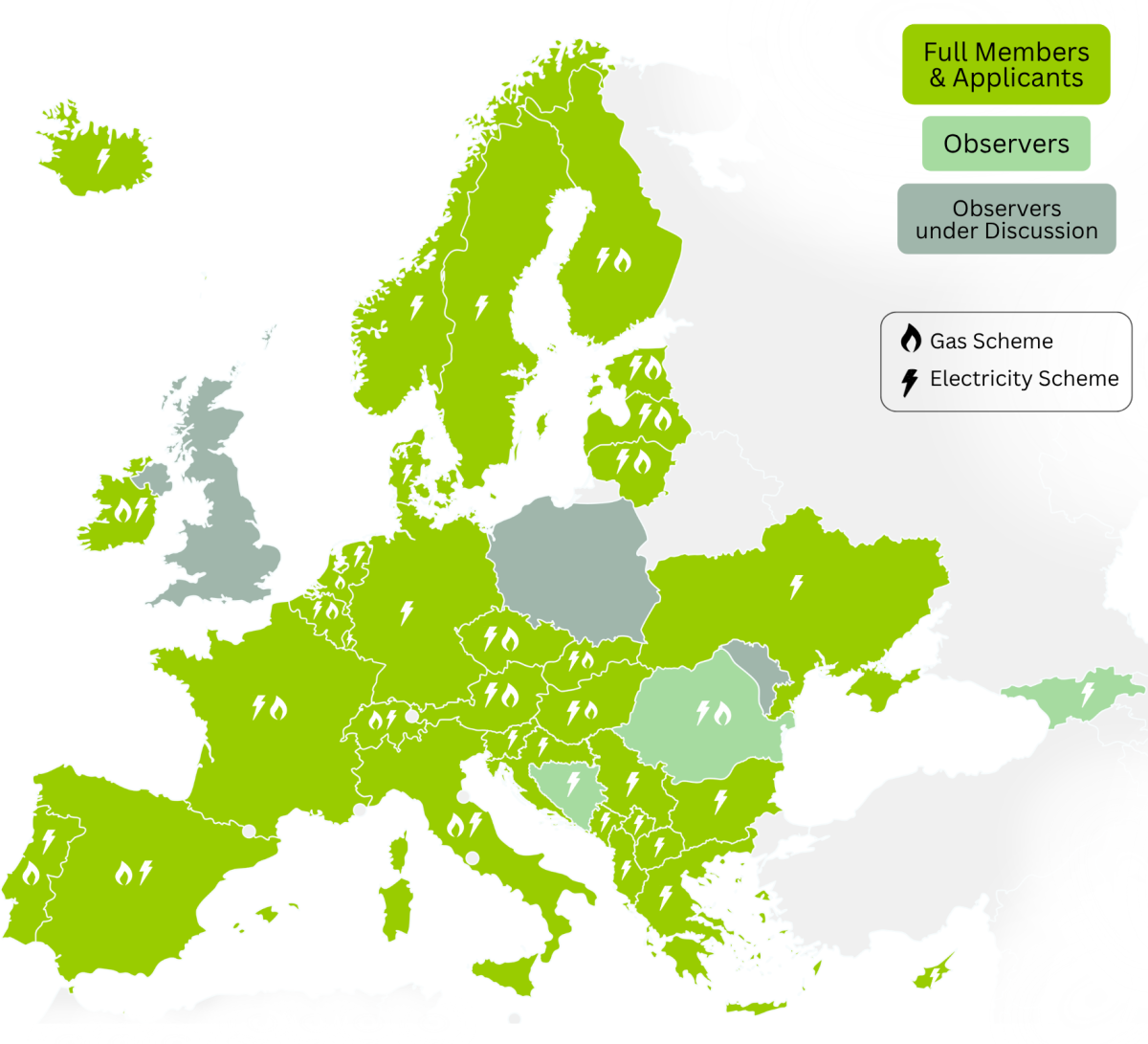 AIB Members Map, Europe